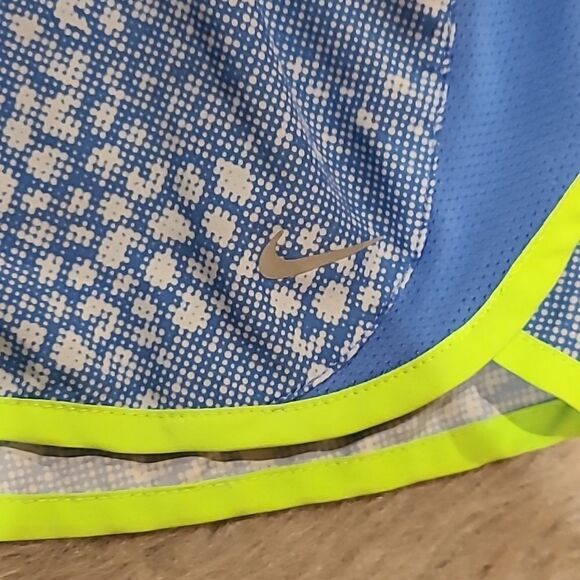 Nike womens blue and‎ lime green work put shorts size small - Picture 2 of 7